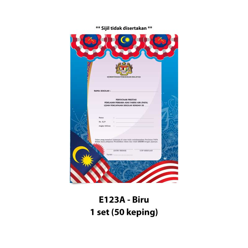 Folder Sijil Premium (Window + PVC) - Rekaan Patriotisme - Image 3