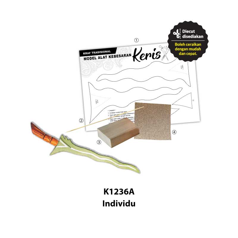 Kraf Tradisional - Model Alat Kebesaran Keris - Image 3