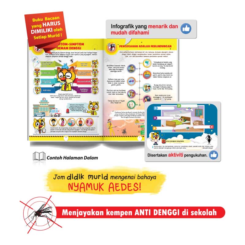 Buku Bacaan - Aedes Jangan Lari! Basmi Aedes! Mulakan Hari Ini! - Image 2