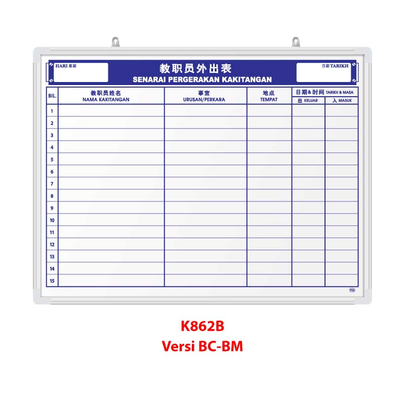 Papan Senarai Pergerakan Kakitangan - Image 3