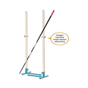 Tiang dan Palang Lompat Tinggi - 跳高架与横杆 - High Jump Pole and Bar