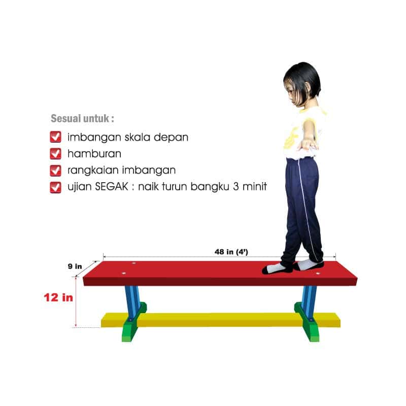 4’ Bangku Gimnastik - 4’ 体操长凳 - 4’ Gymnastic Bench - Image 2