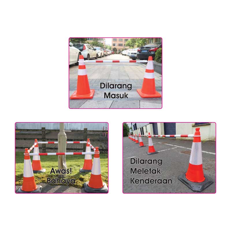 Palang Kon Boleh Dilaras - 可伸缩训练锥连接杆 - Retractable Cone Bar - Image 3