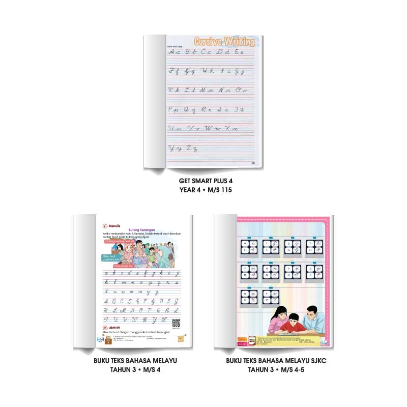 Lembaran Rangkai Kata - Cursive Writing Worksheet - Image 3